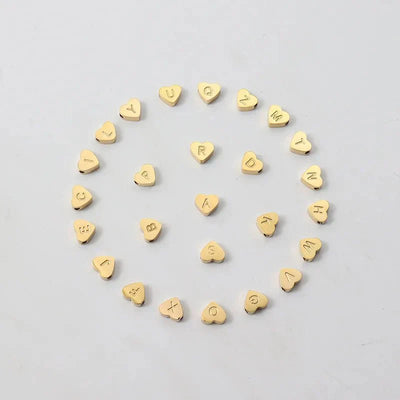 Pulseras Ajustables con Inicial de Corazón