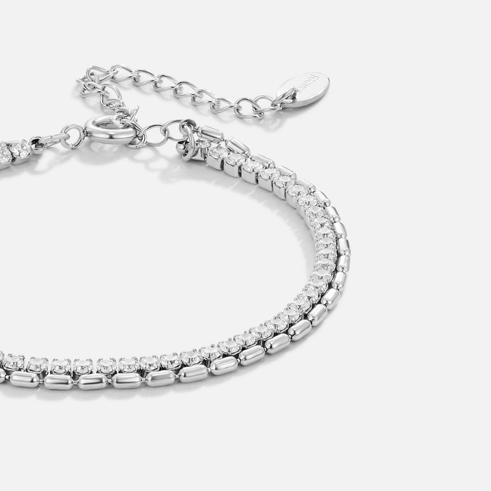 Pulsera de Cristal Arelia Plata
