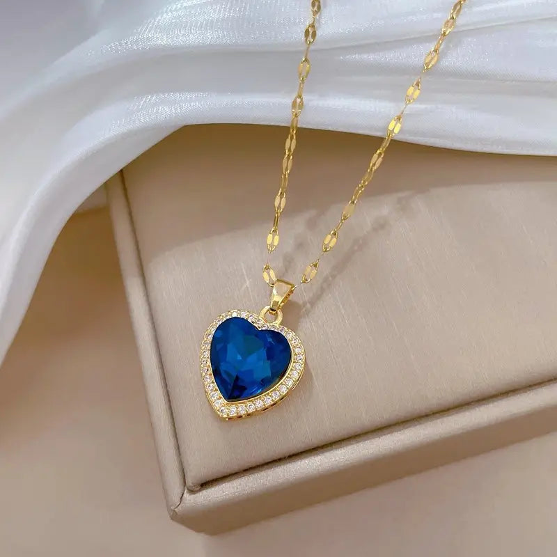 Collar de Zafiro Dorado