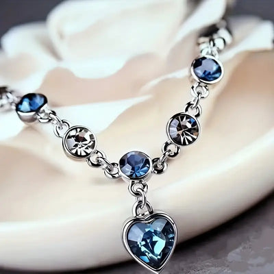 Pulsera Brillante Corazón del Océano