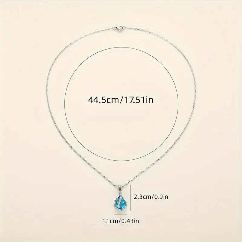 Collar de Piedra Azul Chic