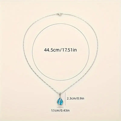 Collar de Piedra Azul Chic