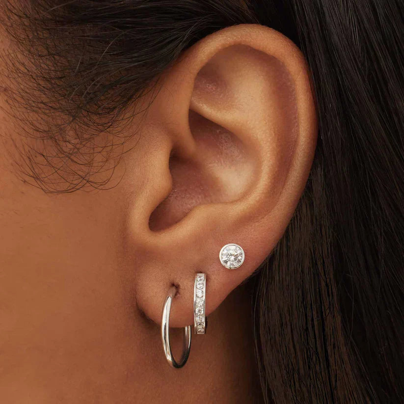 Pendientes Noémie Sorel | Oro Blanco
