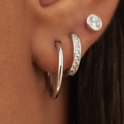 Pendientes Noémie Sorel | Oro Blanco
