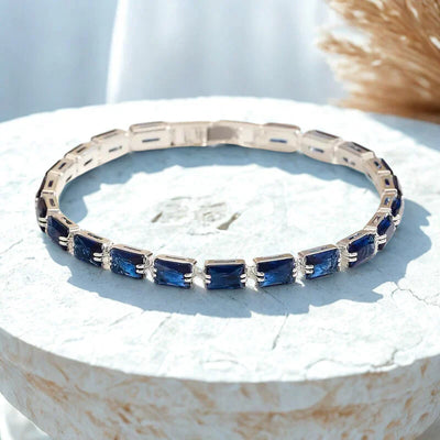 Pulsera de Piedra Zafiro Elegante