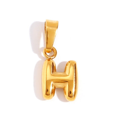 Collar de Letra Burbuja Chic