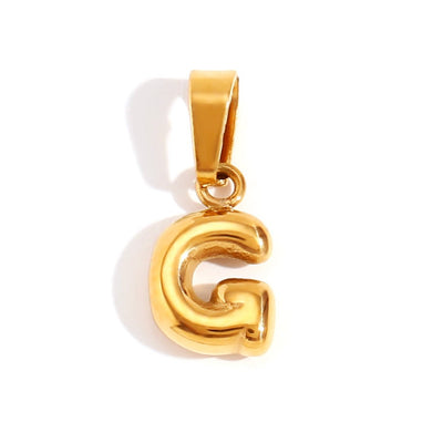 Collar de Letra Burbuja Chic
