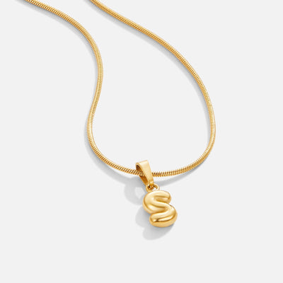 Collar de Letra Burbuja Chic