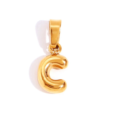 Collar de Letra Burbuja Chic