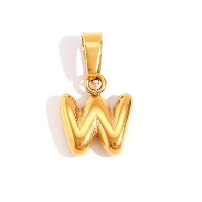 Collar de Letra Burbuja Chic