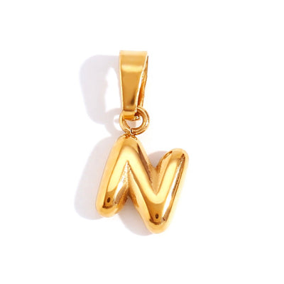 Collar de Letra Burbuja Chic