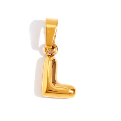 Collar de Letra Burbuja Chic