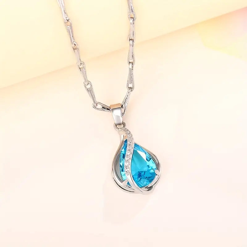 Collar de Piedra Azul Chic