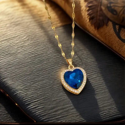 Collar de Zafiro Dorado