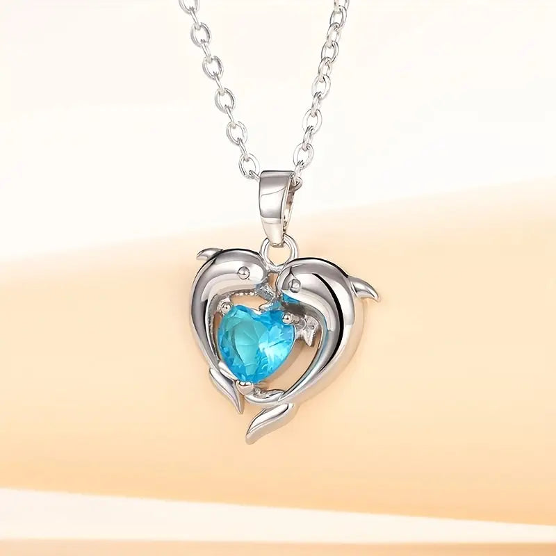Collar de delfín gemelo Oceanheart