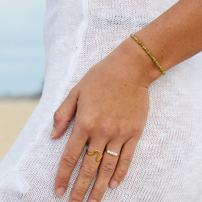 Silva - Anillo de perlas de agua dulce