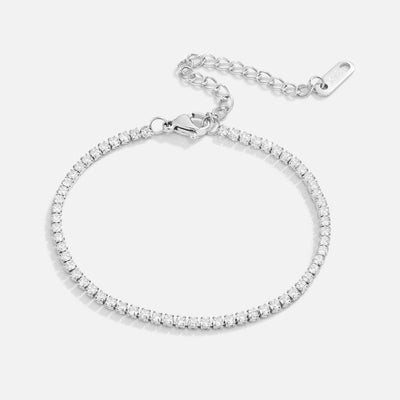 Pulsera de Tenis Cordelia Plata