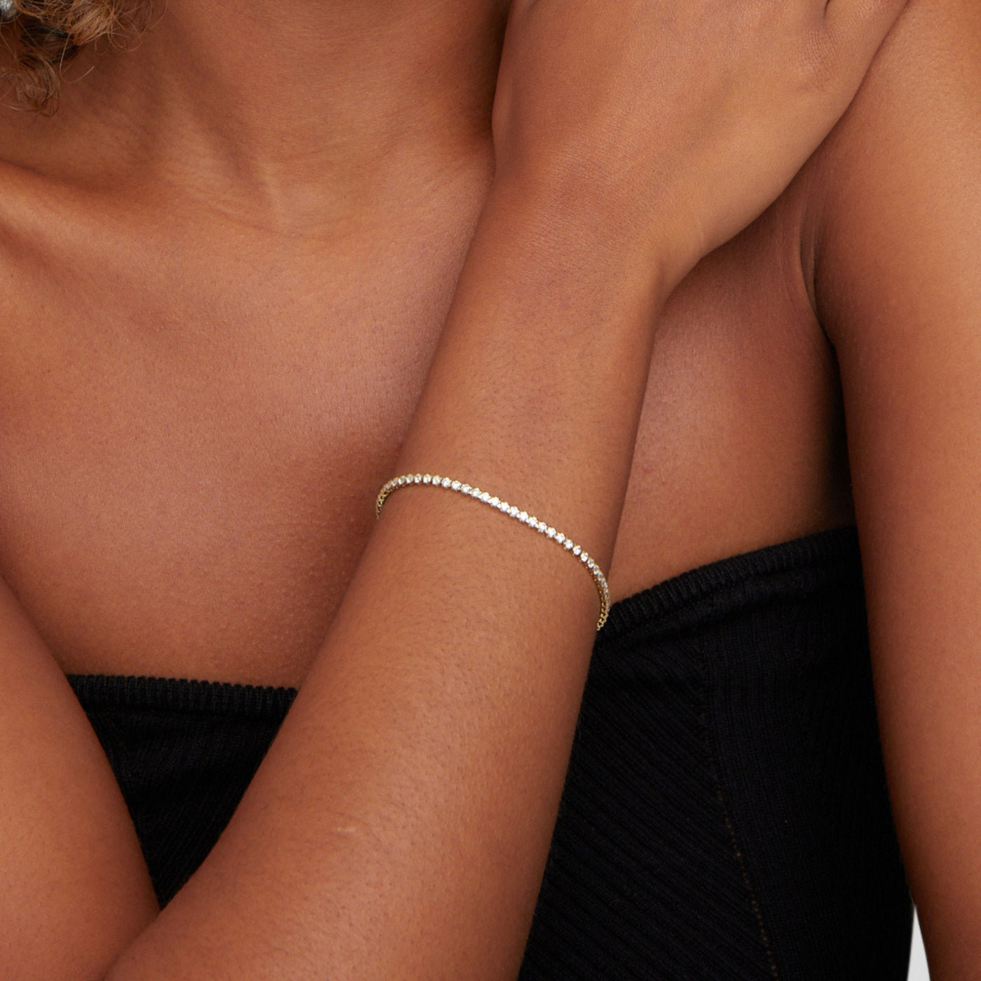 Pulsera de Tenis Cordelia Plata