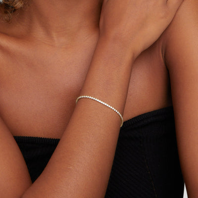 Pulsera de Tenis Cordelia Plata