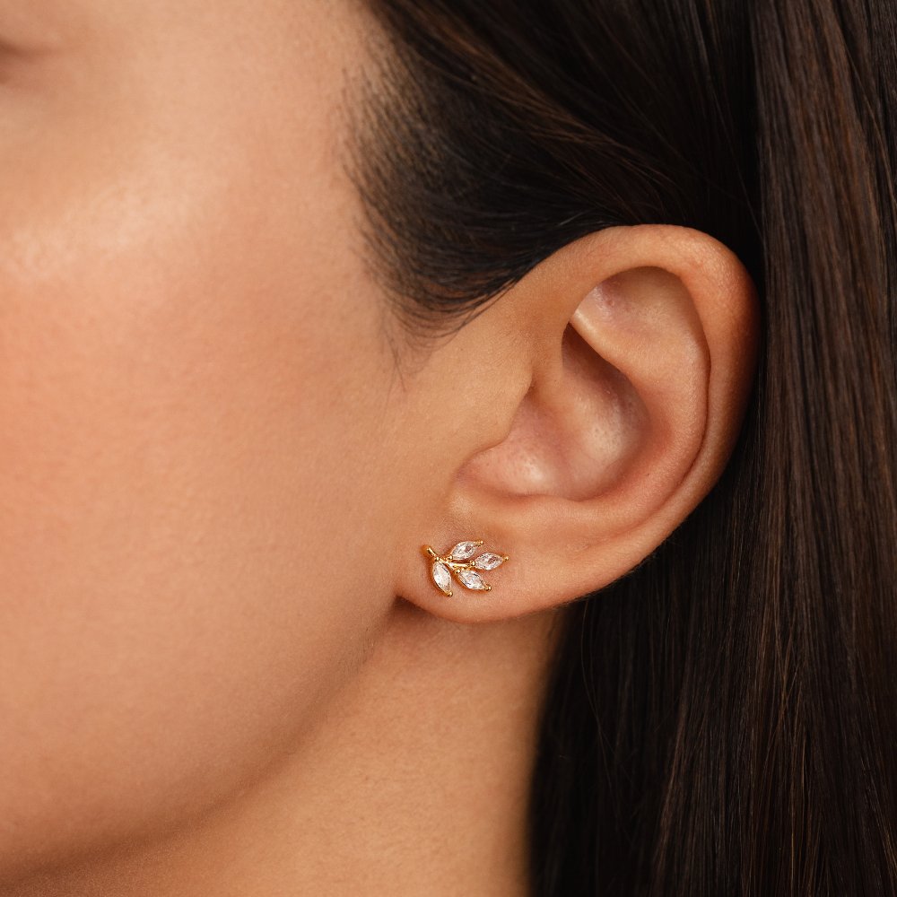Pendientes de Hoja Cristal Chic