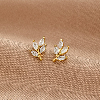 Pendientes de Hoja Cristal Chic
