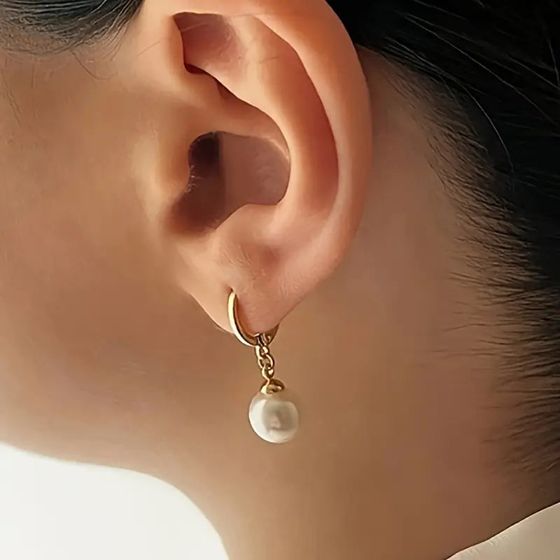 Conjunto de Joyería de Perlas Golden Grace