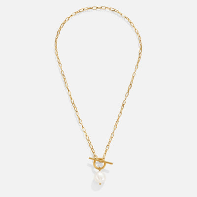 Cadena de oro con perlas de agua dulce Eva