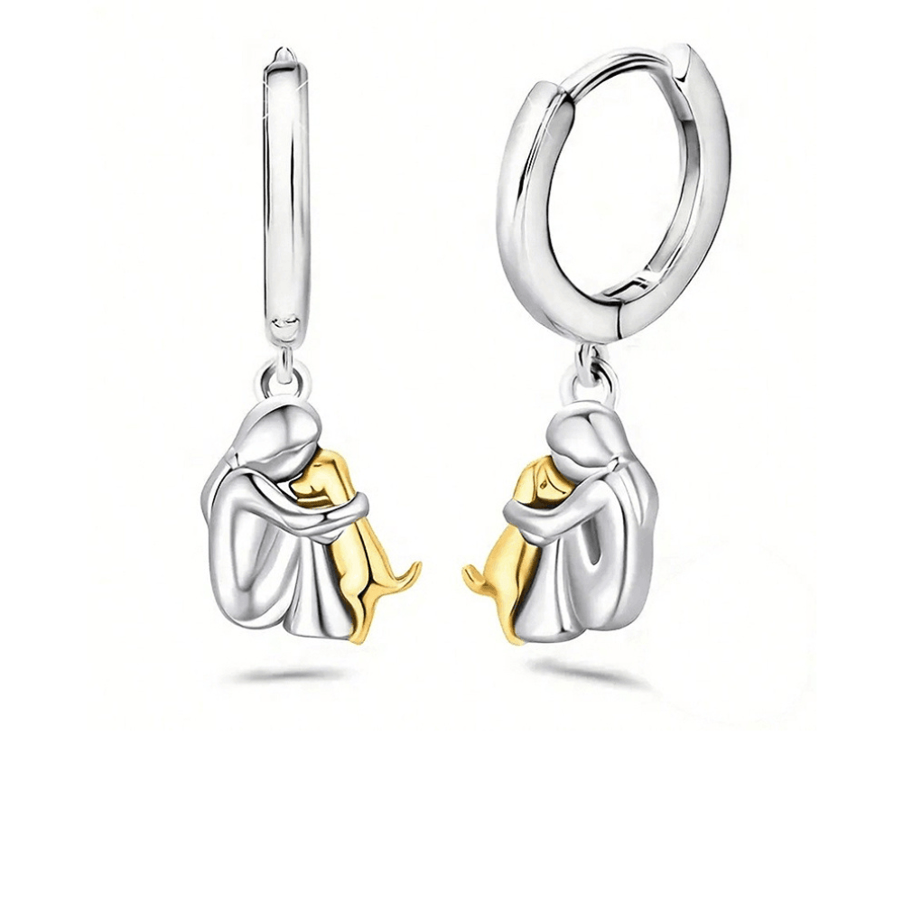 Collar con Colgante de Abrazo y Pendientes de Regalo – Oferta por Tiempo Limitado