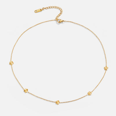 Collar de cadena de oro Blumen Power