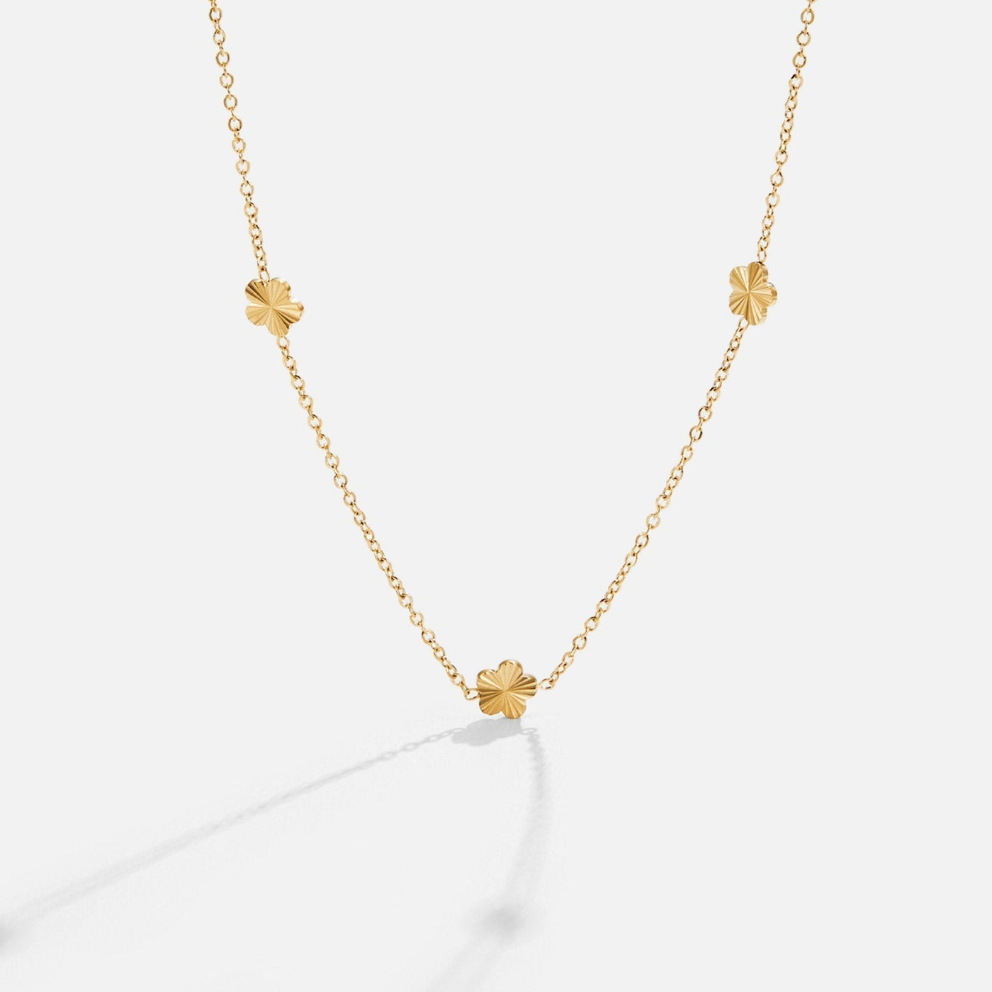 Collar de cadena de oro Blumen Power