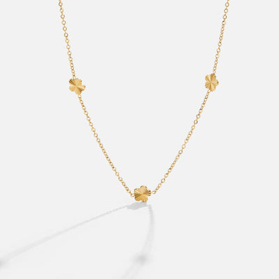 Collar de cadena de oro Blumen Power