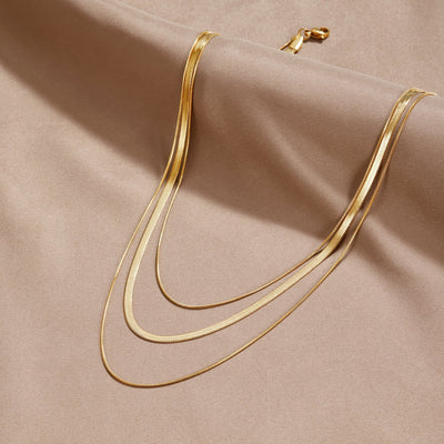 Collar Doble Capa de Oro