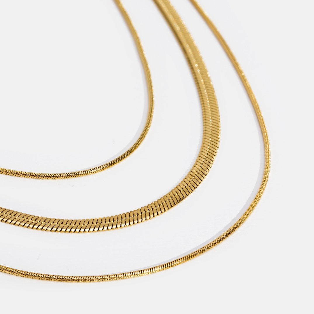 Collar Doble Capa de Oro