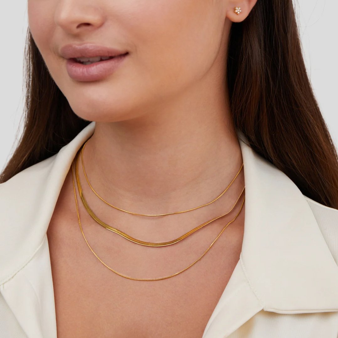 Collar Doble Capa de Oro