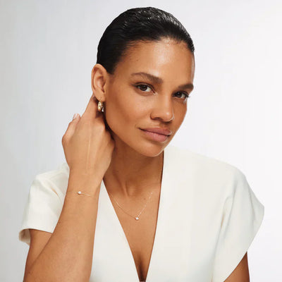 Conjunto de Piedra Moissanita Cléa | Oro