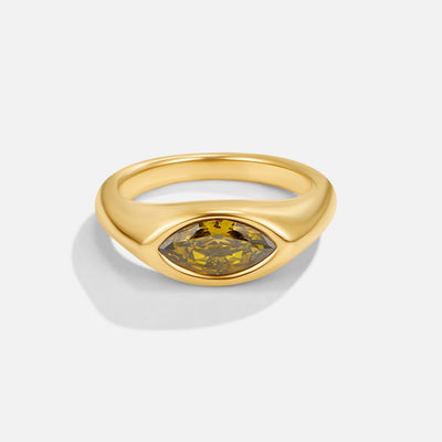 Anillo de cristal verde de Arizona
