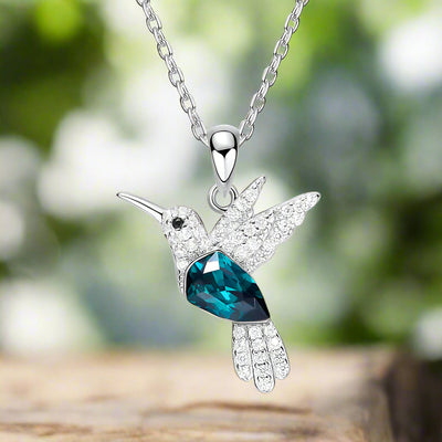 Collar Hummingbird Sparkle con Zirconia