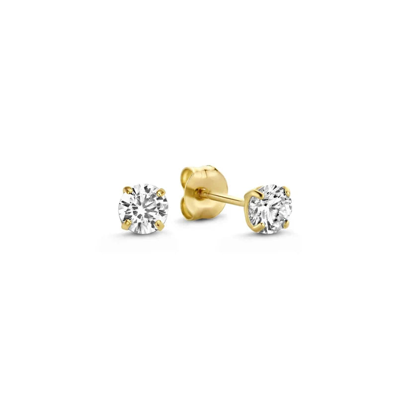 Conjunto de Pendientes de Piedra Dara Brillane | Oro
