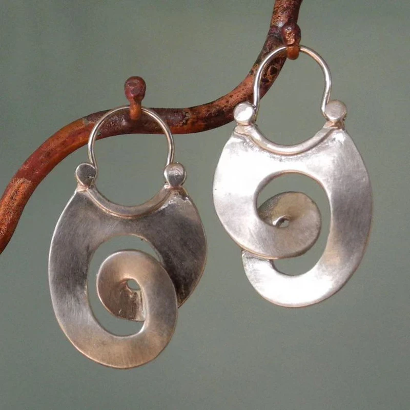 Pendientes de Plata Irregulares Vintage