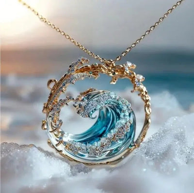 Collar Colgante de Juramento Inspirado en el Océano