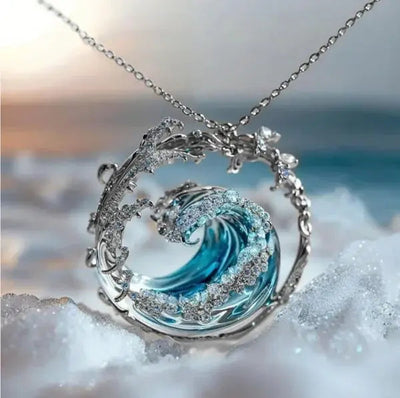 Collar Colgante de Juramento Inspirado en el Océano