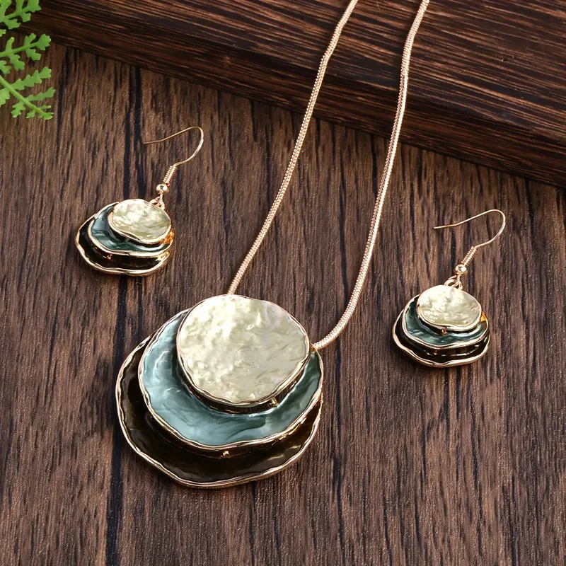 Conjunto de Piedras Capas Azules Vintage