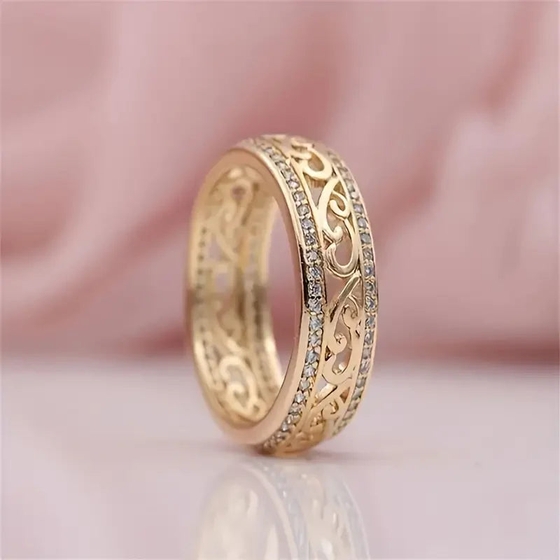 Anillo de Oro Brillante Hueco