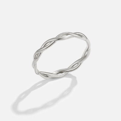 Anillo Giratorio de Plata de 18K Infinity