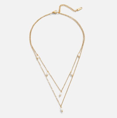 Collar Capa con Perlas Kay