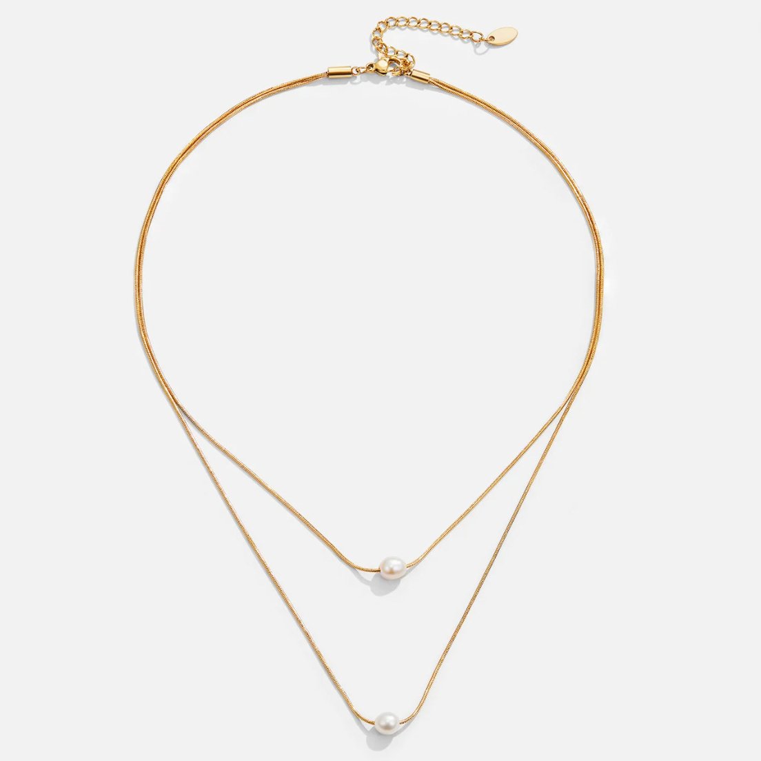 Collar de perlas de agua dulce en capas