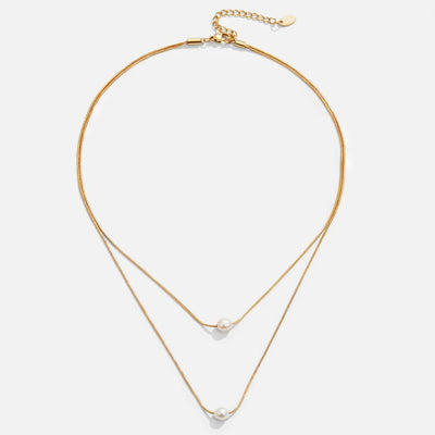 Collar de perlas de agua dulce en capas