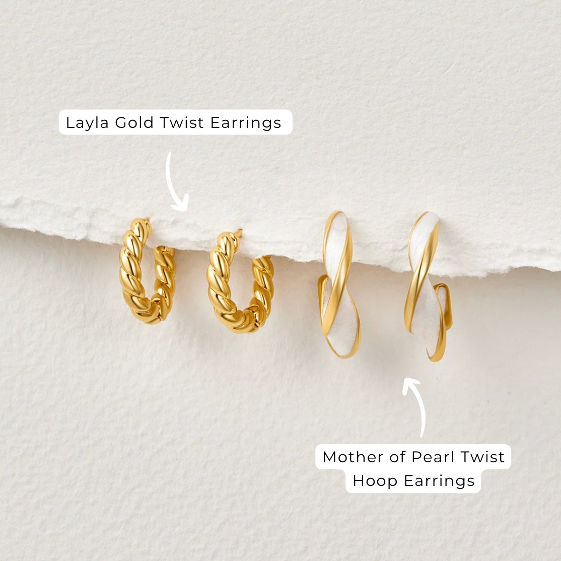 Pendientes Luna Twist