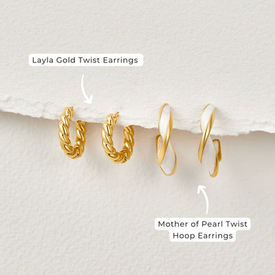 Pendientes Luna Twist