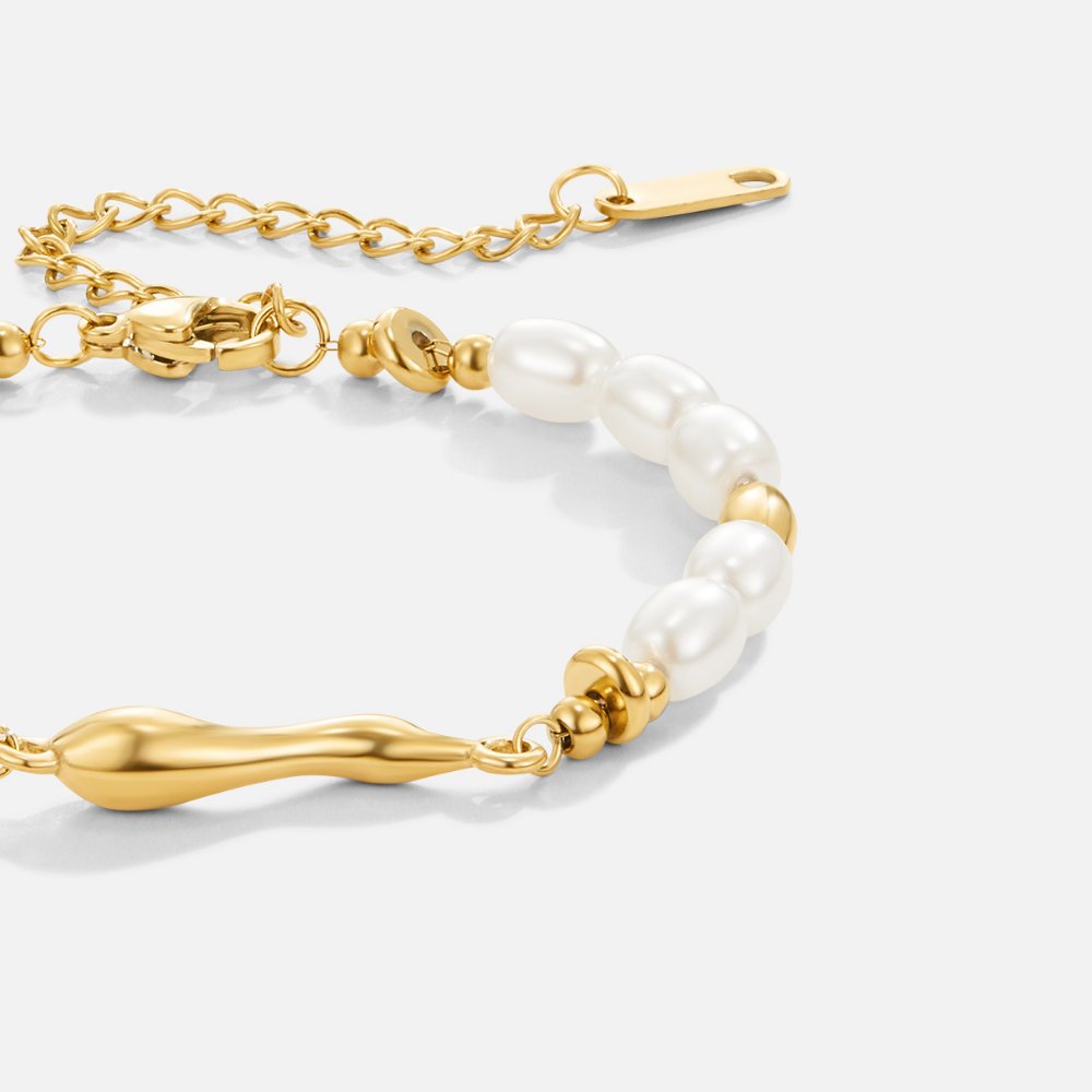 Pulsera de perlas de agua dulce Lov